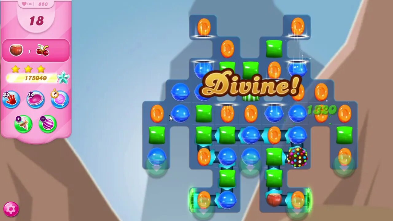 Candy Crush Saga Level 853