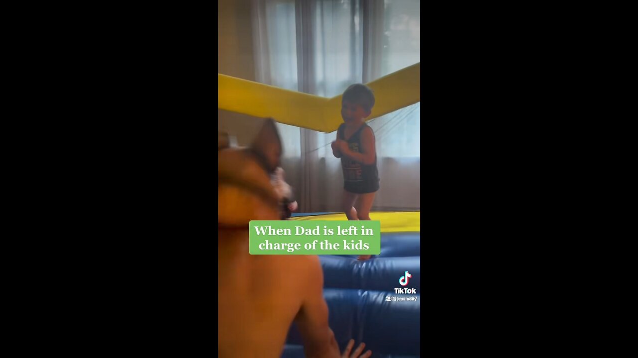 Dad’s turn to watch the kids