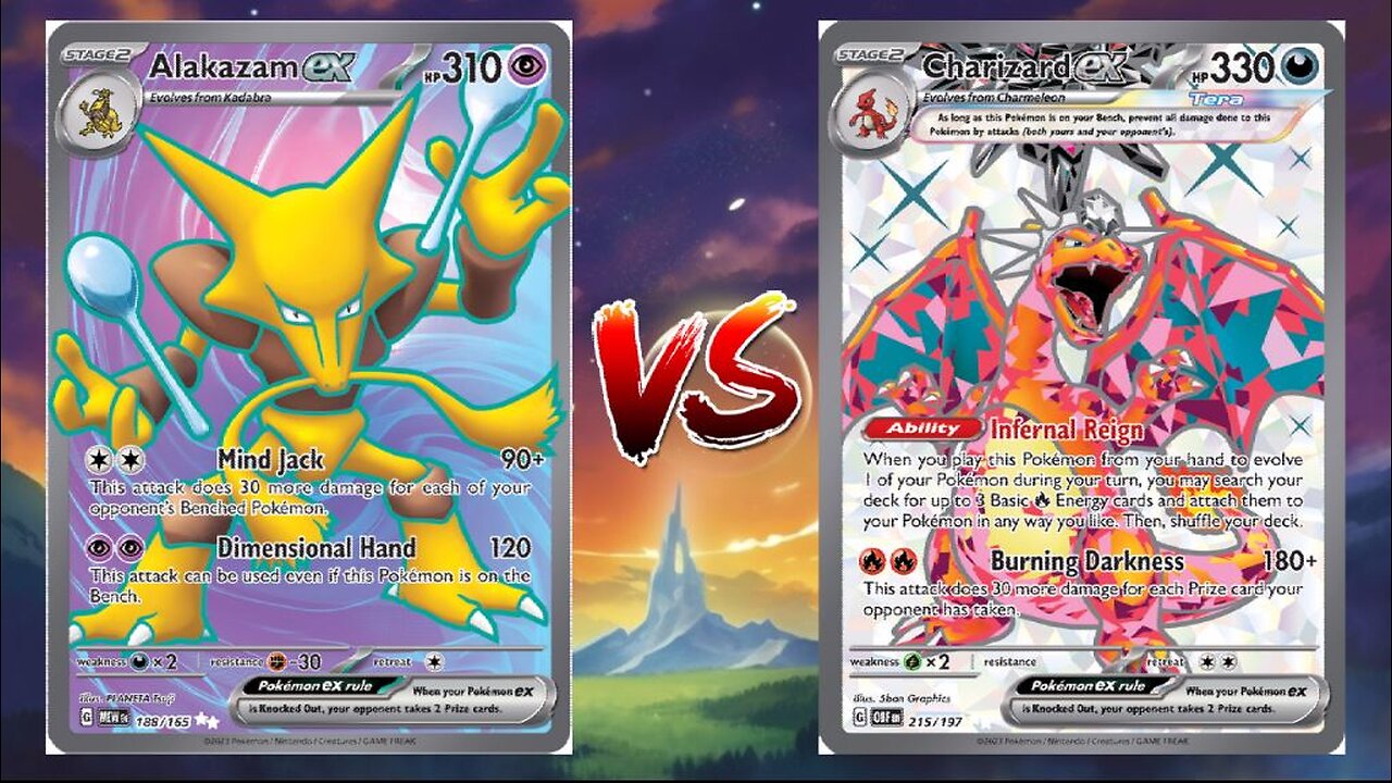 Pokemon TCG Live Alakazam EX Mimikyu VS Charizard EX Arceus VSTAR!!