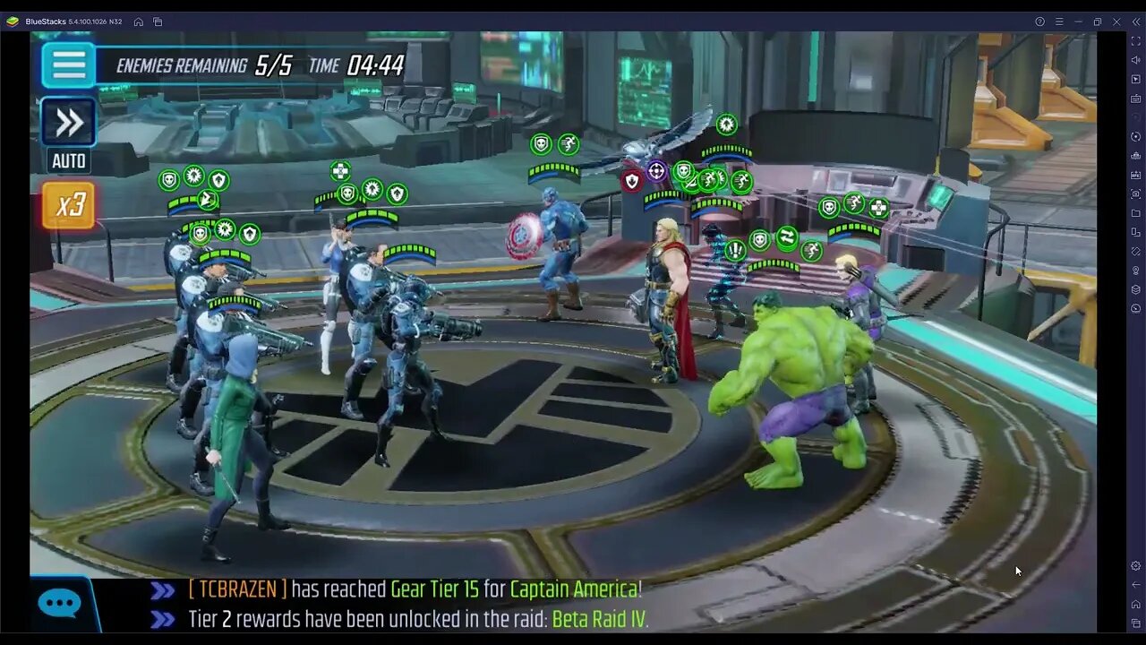 MSF War Live: Secret Avengers Shield vs Wave 1 Avengers + Thor