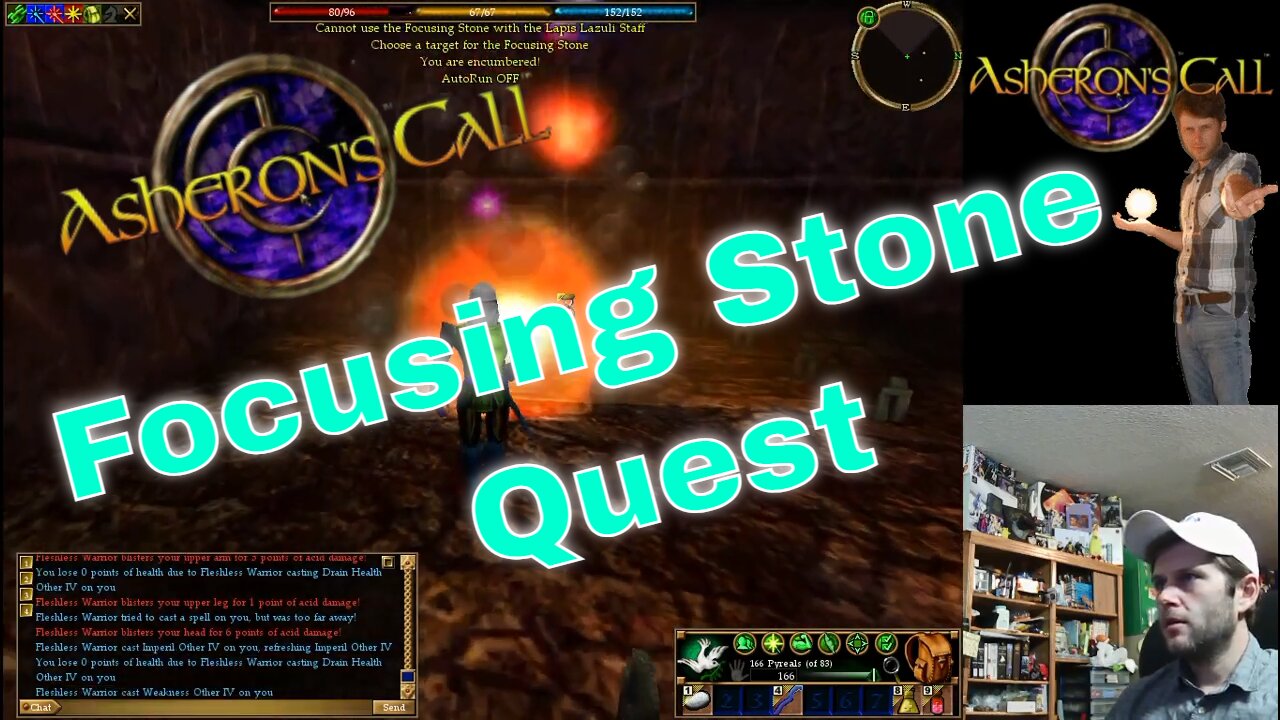 Just Playing Asheron's Call | Newbie Mage Pt4 Focusing Stone | Seedsow Shard | With Chat