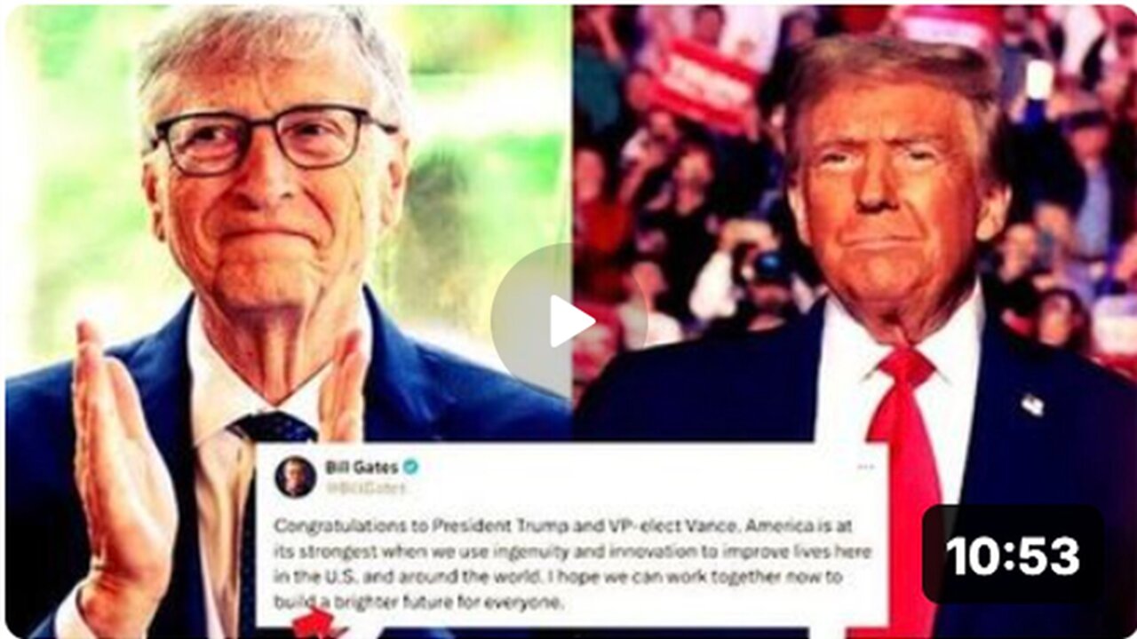 WAKE UP!!! Bill Gates wants to work with Donald Trump to build a & Brighter Future