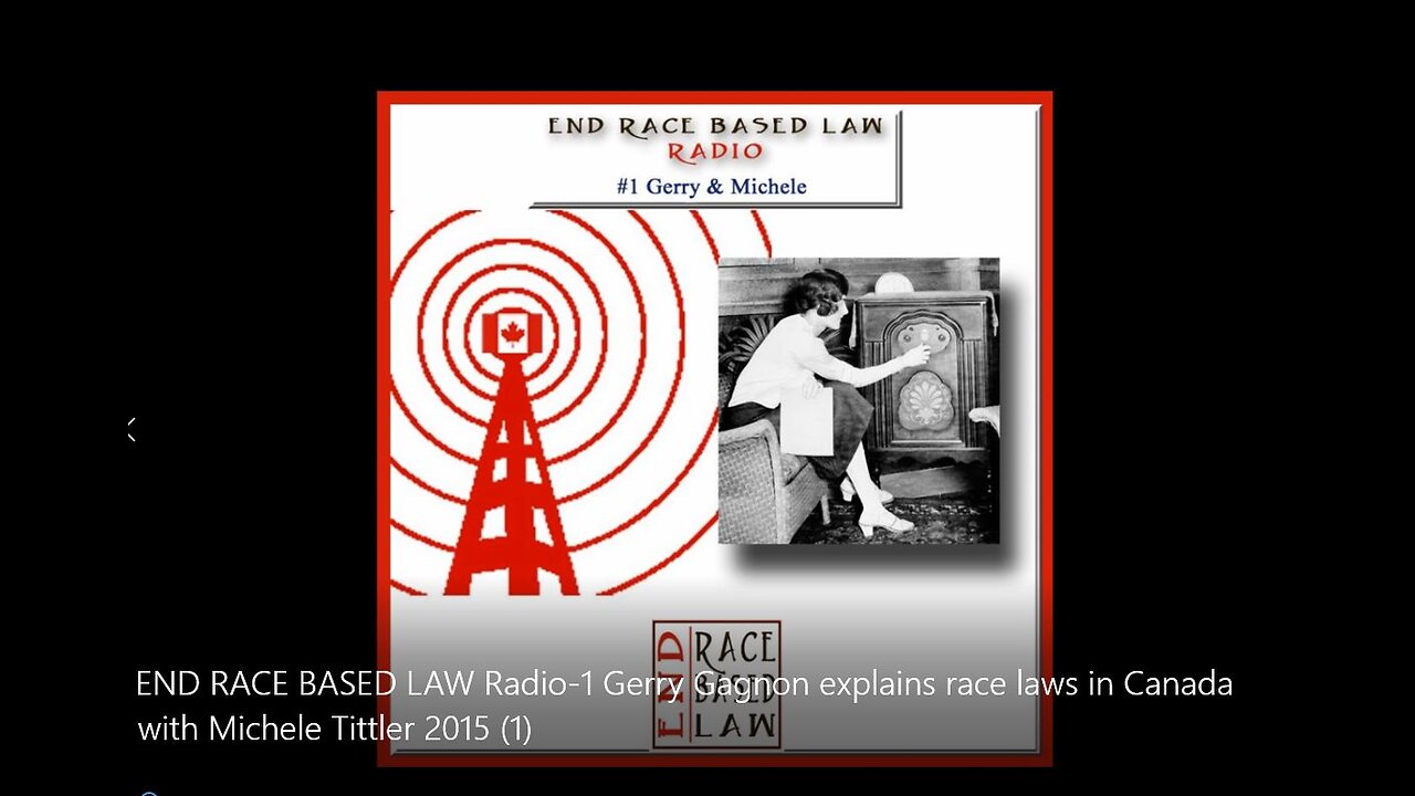 END RACE BASED LAW inc. Radio-1 Gerry Gagnon Explains Race Laws In Canada With Michele Tittler 2015