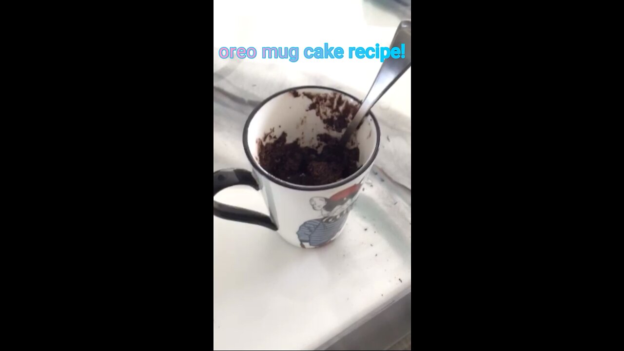 ⚫️Oreo Mug Cake⚪️