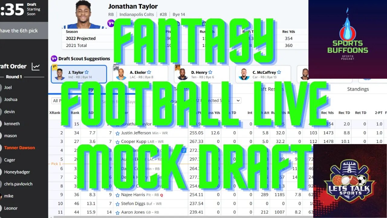 NFL MOCK DRAFT LIVESTREAM