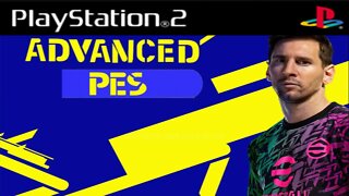 PES 2022 PS2 ADVANCED LANÇAMENTO ATUALIZADO SETEMBRO EDITOR LETO