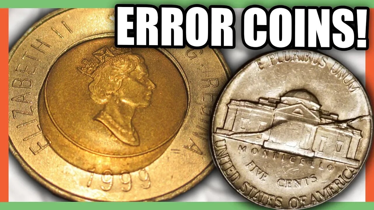 5 VALUABLE ERROR COINS WORTH MONEY - RARE COINS TO LOOK FOR