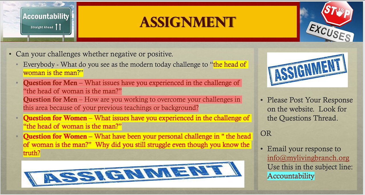 10-13-2023 Accountability Part 16 Assignment Review