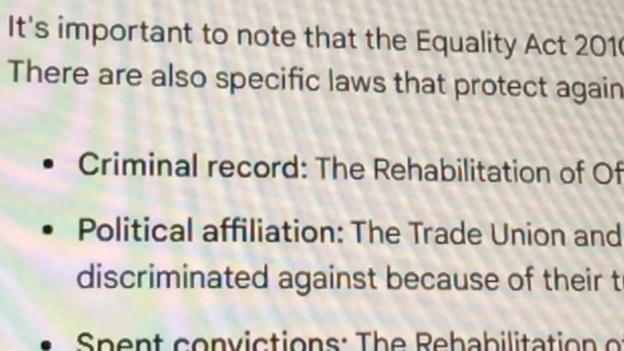 1974 The Rehabilitation of Offenders Act