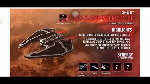 NEW Ship Inbound: Fury-Class Interceptor | Conquest Reward | SWGOH