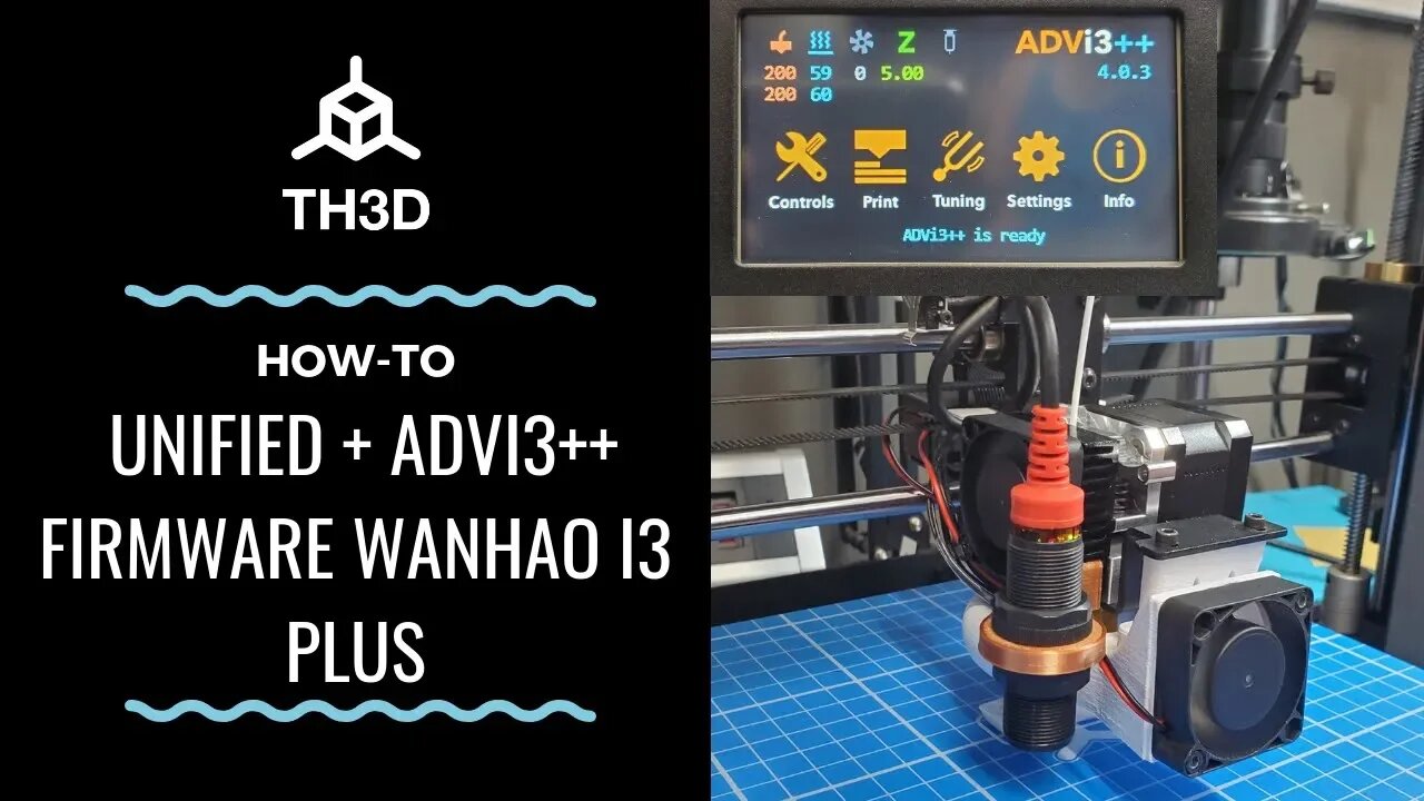 Installing the Unified Firmware + ADVi3++ LCD Firmware on the Wanhao i3 Plus (EZABL)