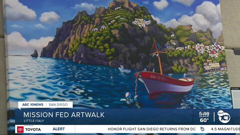 San Diego couple share their work at Little Italy Art Walk