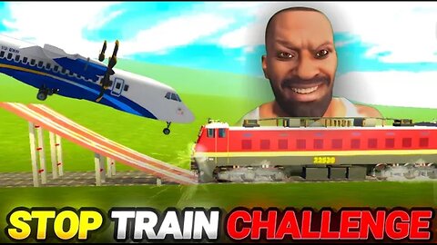 WTF 😱! Can We Stop Train In Indian Bikes Driving 3d Vs Gta 5 ??