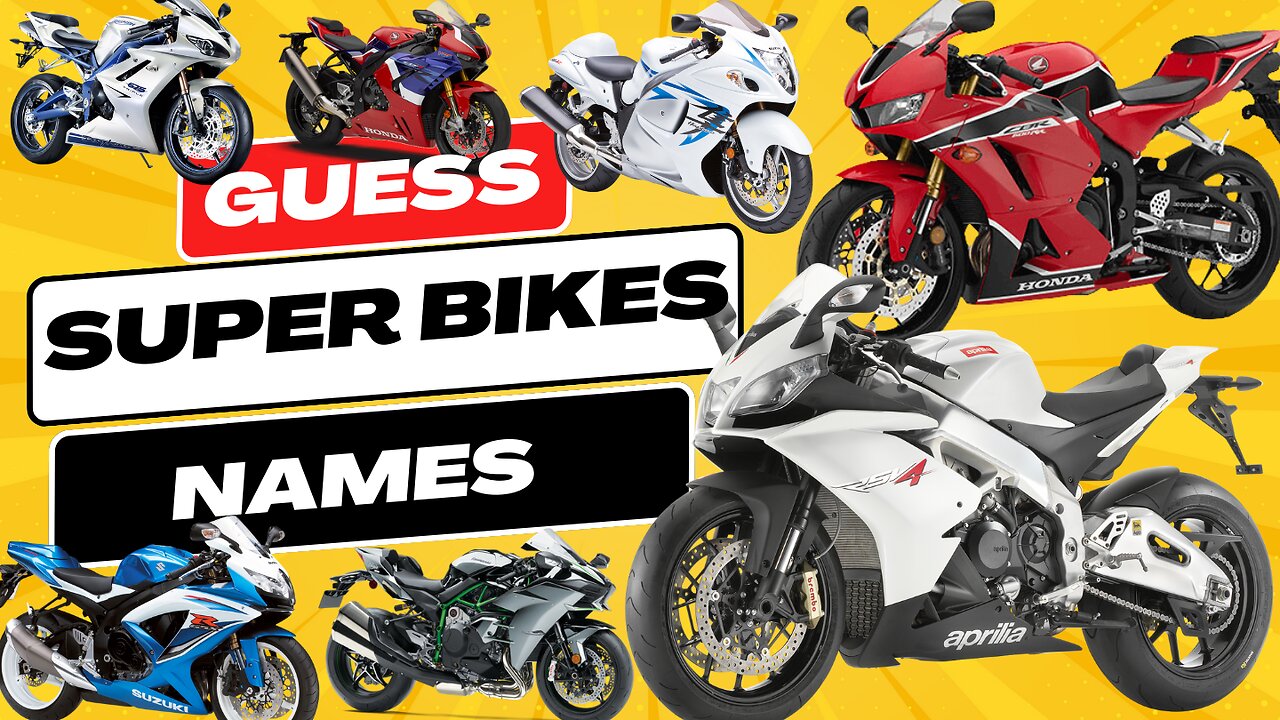 Guess The Super Bikes | Sports Bikes Name Quiz | Superbikes quiz challenge