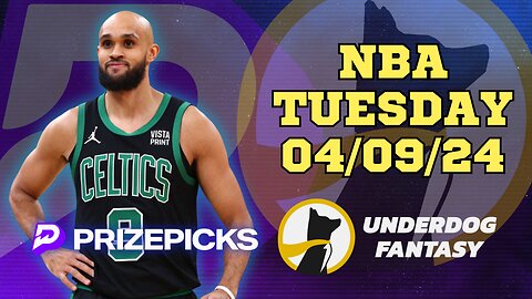 #PRIZEPICKS | #UNDERDOGFANTASY BEST PICKS FOR #NBA TUESDAY | 04/09/24 | #BASKETBALL | TODAY |
