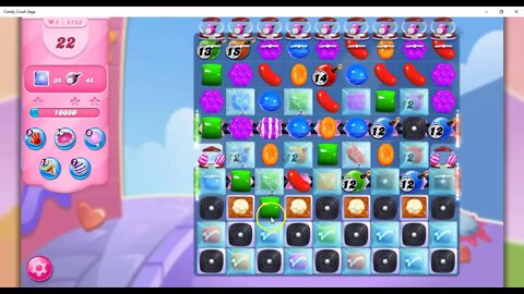 Candy Crush Level 5752 Talkthrough, 25 Moves 0 Boosters