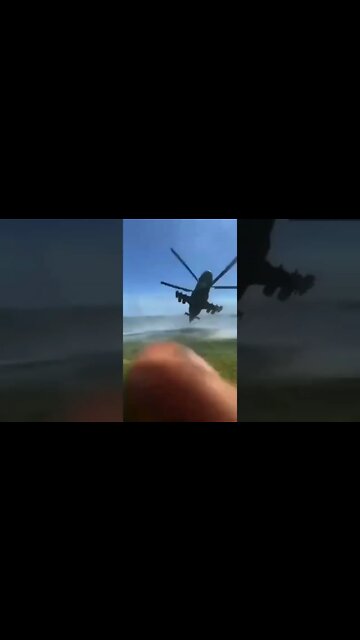 Guerra na Ucrânia - Helicóptero dá rasante incrível ‼️