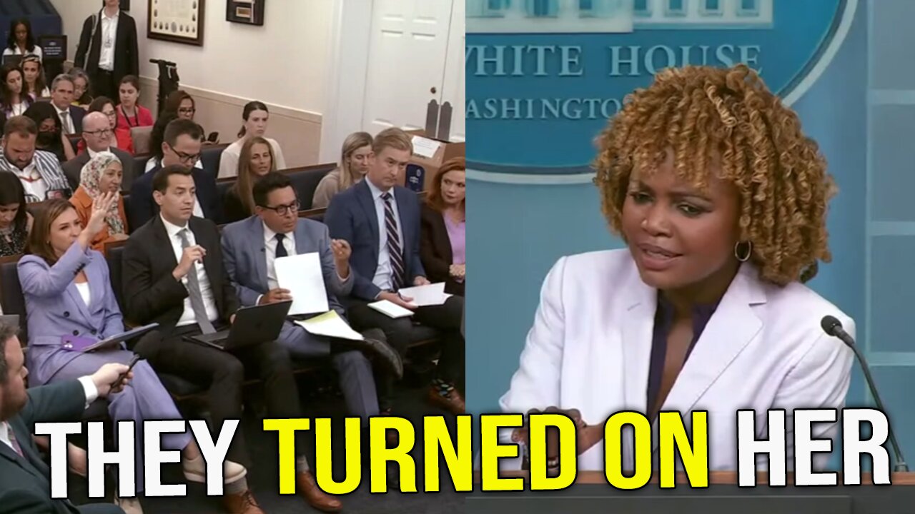 ALL HELL BREAKS LOOSE as the ENTIRE press room TURNS AGAINST Karine