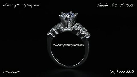 BBR-699 Diamond Engagement Ring By BloomingBeautyRing.com