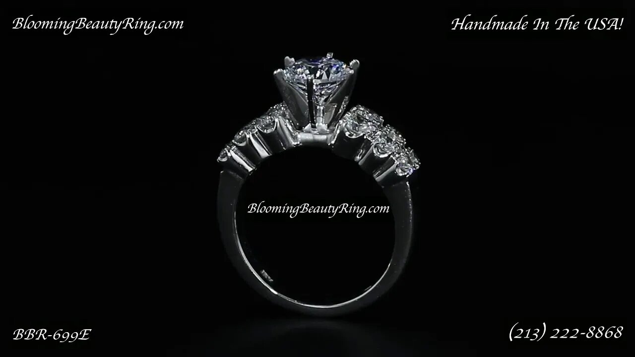 BBR-699 Diamond Engagement Ring By BloomingBeautyRing.com