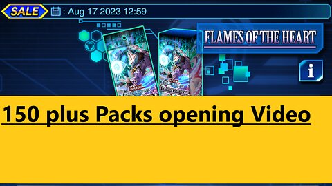 Duel Links: Flames of the Heart 150 packs opening