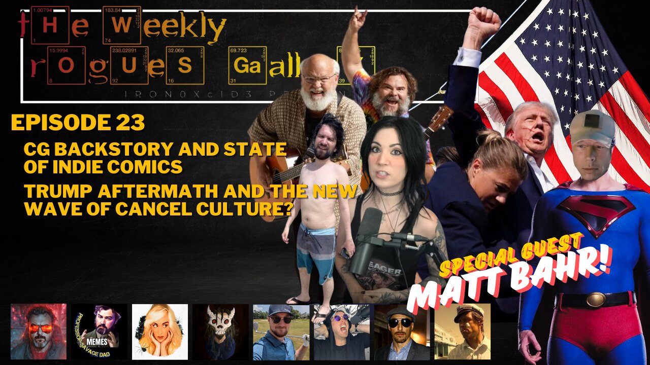 Ep 23 CG backstory & state of indie comics. Trump aftermath & new wave of Cancel Culture.