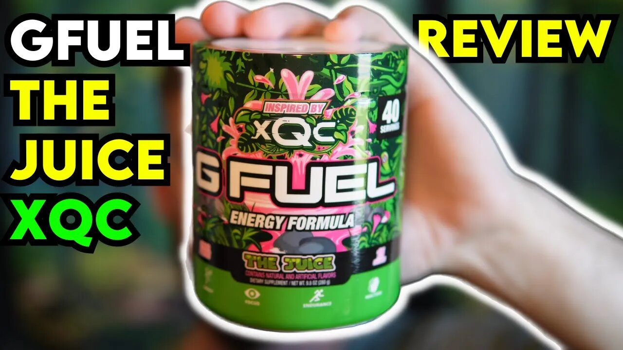 GFUEL XQC THE JUICE Energy Fomula Review