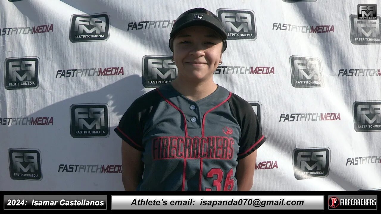 2024 Isamar Castellanos 3.95 GPA 2nd Base & Outfielder Softball Recruiting Skills Video Firecrackers