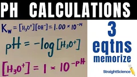 pH Calculations - Calculate [H3O+] and [OH-], and Find the pH of a Solution