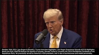 Joe Rogan & Donald J. Trump Interview Highlights | Joe Rogan: "So Let's Say You Win In November. How Do You Change This Course That It Seems That We Are On For World War III?"