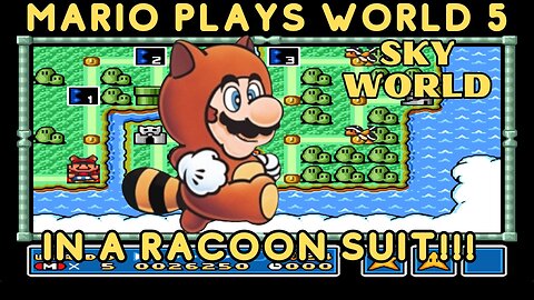 Live - Mario Plays In Racoon Suit!! Mario Brothers 3 World 5!!