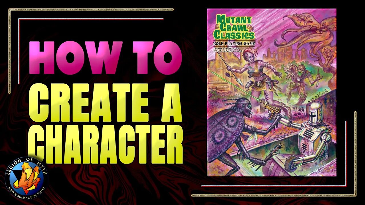 Mutant Crawl Classics - How to Create a Character