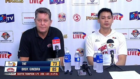 Interview with Best Player Scottie Thompson and Coach Tim Cone [November 1, 2024]