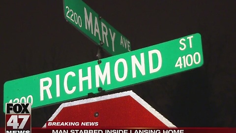 Man stabbed at home on Lansing's south side