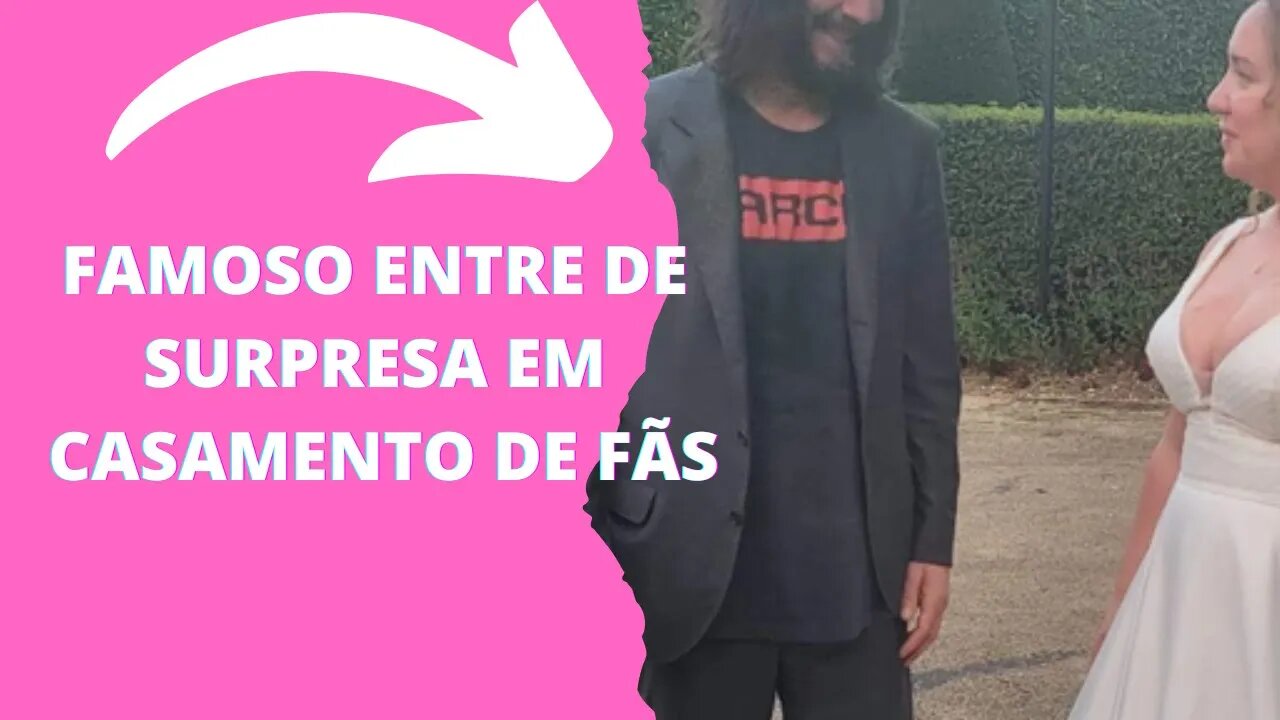 Keanu Reeves surpreende fãs ao aparecer em sua cerimonia de casamento #famosos