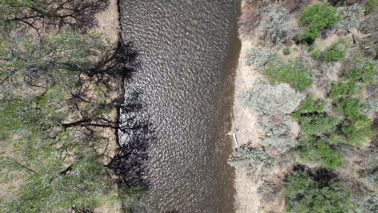 Flight over the Arkansas River