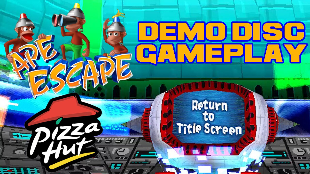 Ape Escape - Pizza Hut Demo Disc - PlayStation Gameplay 😎Benjamillion