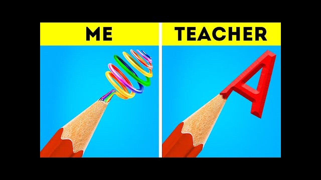 Teacher VS Student || DIY School Hacks For Smart Students!