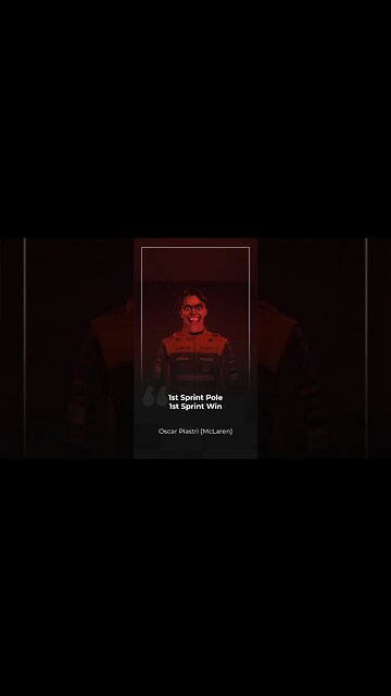 F1 Qatar Sprint! Well done Oscar Piastri