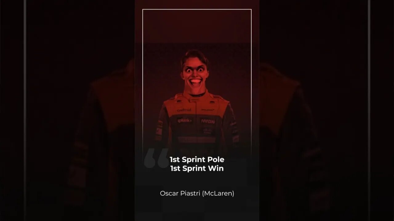 F1 Qatar Sprint! Well done Oscar Piastri