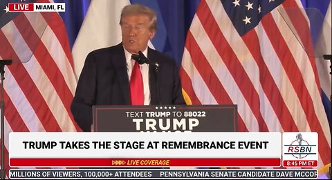 FULL SPEECH President Trump Participates in an October 7th Remembrance Event - 10 7 24
