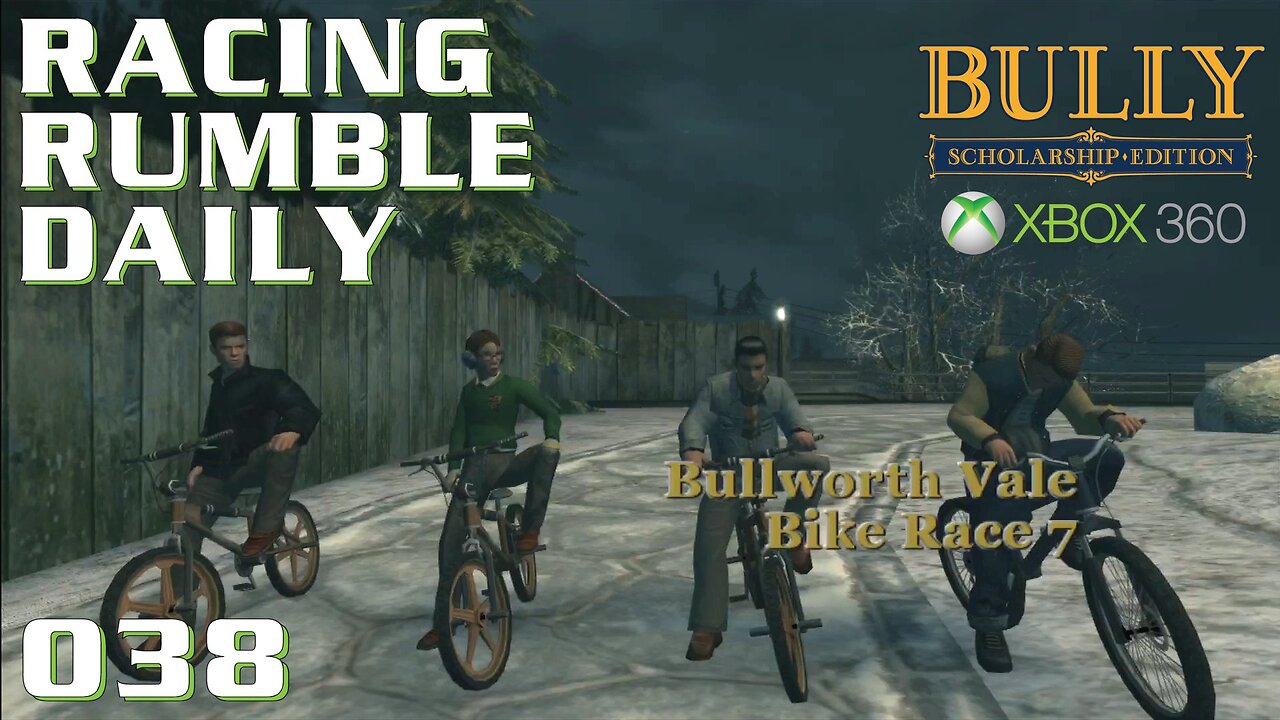 Racing Rumble Daily 038 - Bully Scholarship Edition (2006) XBox 360 Bullworth Vale Bike Race 7