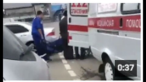Died Suddenly: A Victim Is Carried Away From The Mobile Covid-19 Vaccine Clinic In A Body Bag 💉