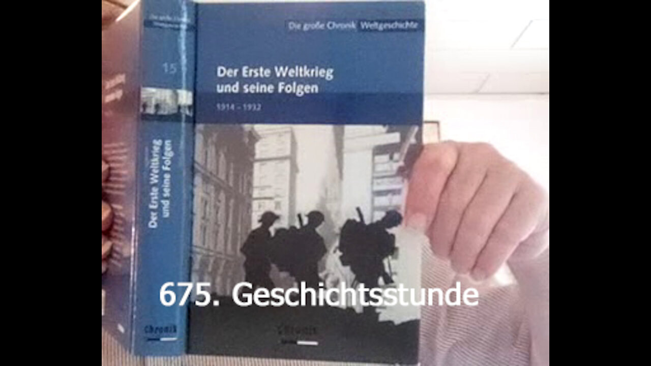 675. Stunde zur Weltgeschichte - 29.04.1925 bis 16.10.1925