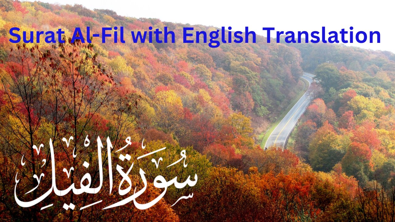 Surat Al-Fil in beautiful voice by Misharay Rashid Alafasy