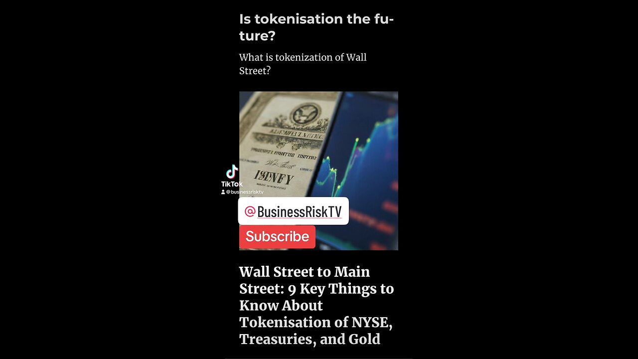 tokenisation the future today?