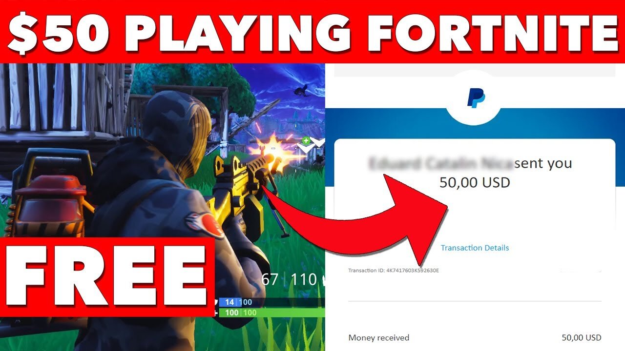 How To Make $50 Free Paypal Money Just By Playing Fortnite