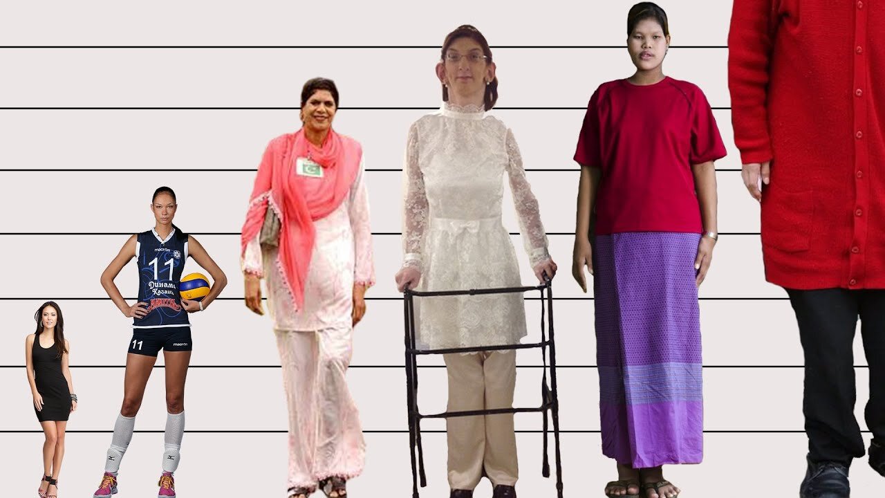 TALLEST women in the WORLD comparison | Mr Mix