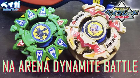 DRACIEL G vs ROCK BISON na arena Dynamite Battle - Beyblade ベイブレード