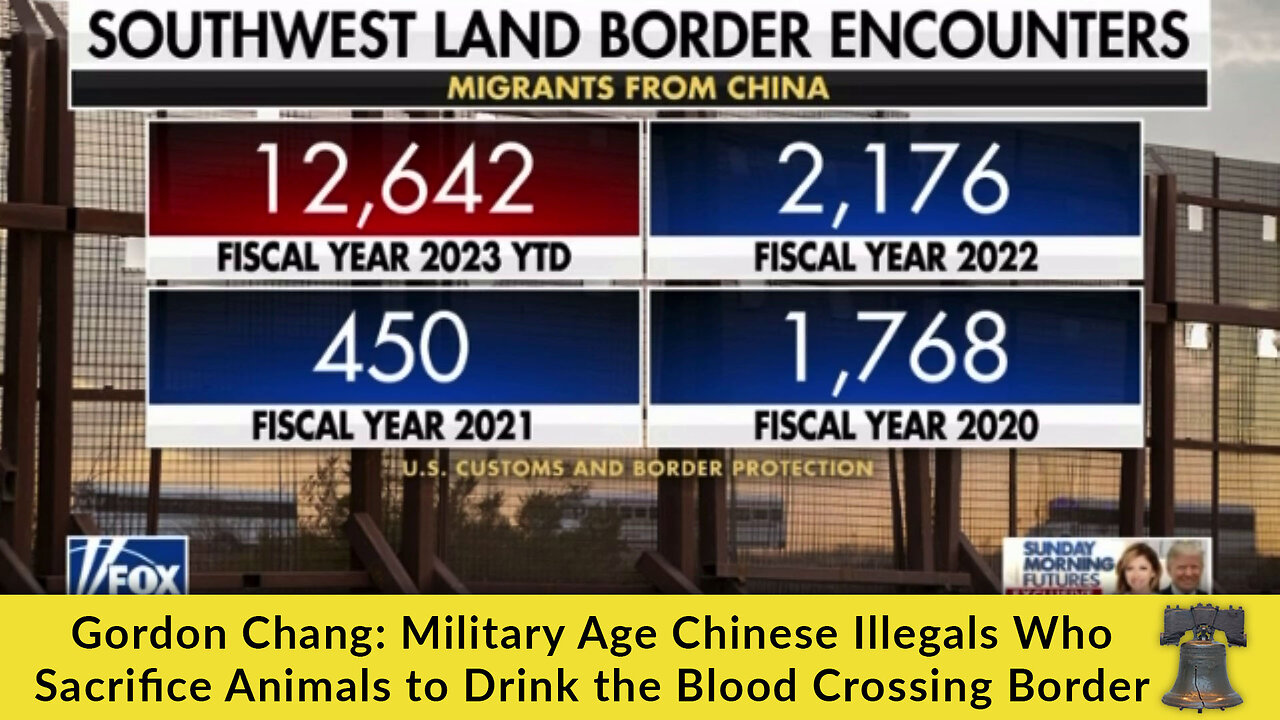 Gordon Chang: Military Age Chinese Illegals Who Sacrifice Animals to Drink the Blood Crossing Border